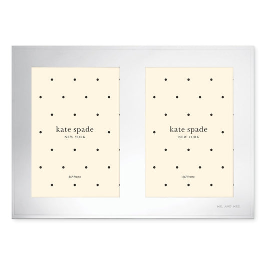 kate spade new york KS Darling Point - Marco para mujer, talla única, color plateado