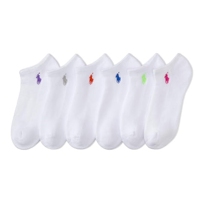 Polo Ralph Lauren Calcetines de Corte Bajo con Amortiguación Mujer - 4-10 - Blanco Surtido