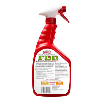 Nature's Miracle - Advanced - Eliminador avanzado de manchas y olores para perros, spray enzimático, aroma fresco, limpieza profunda, 946ml