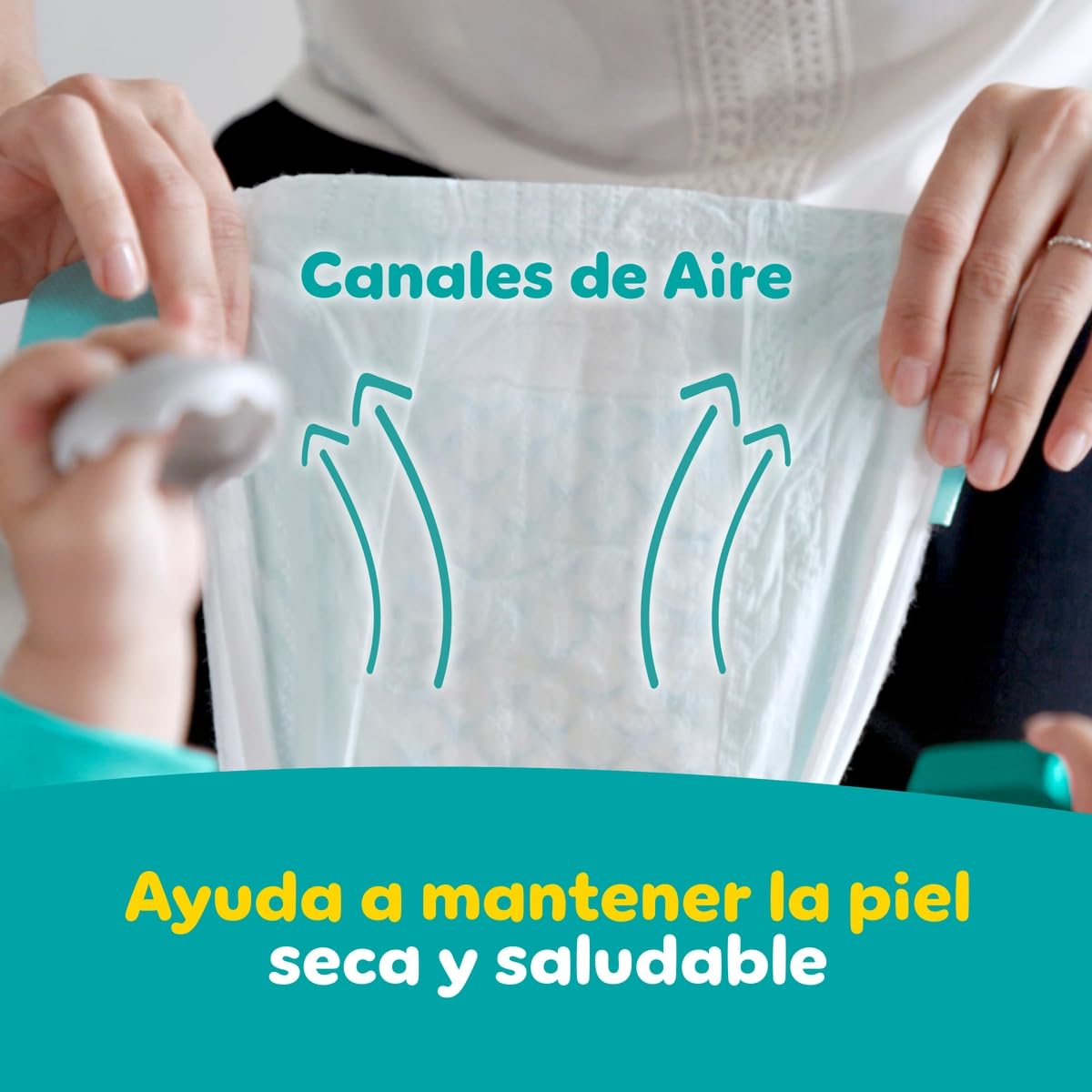 PAMPERS Baby Dry Pañales Desechables Unisex Etapa 7, 54 Uds, Bebé +19 Kg