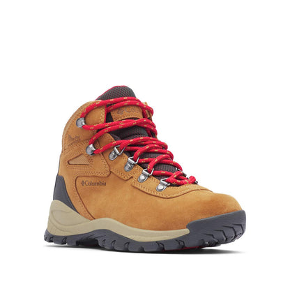 Columbia Newton Ridge Plus - Tenis de senderismo impermeables para mujer - 27.5 cm - 2024 Elk - Mountain Red