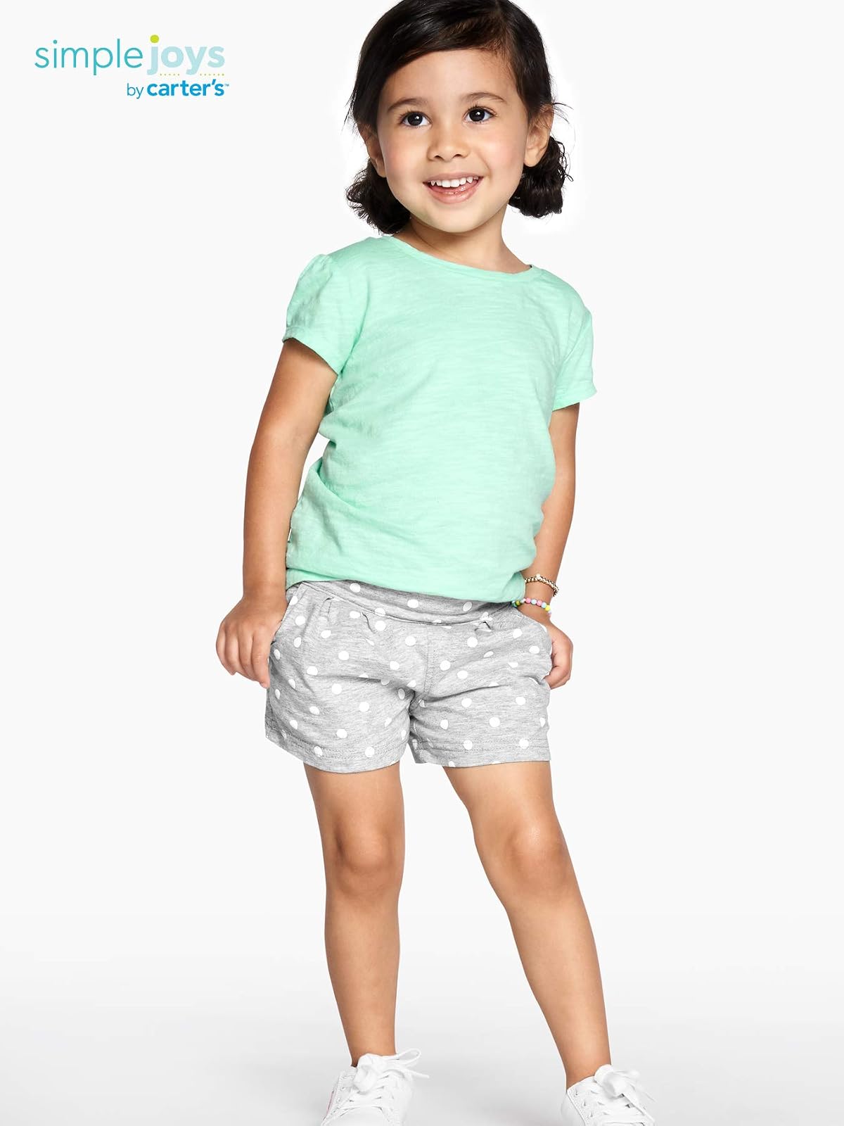 Simple Joys by Carter's Paquete de 3 Pantalones Cortos de Punto Pantalones Cortos para Bebé-Niñas