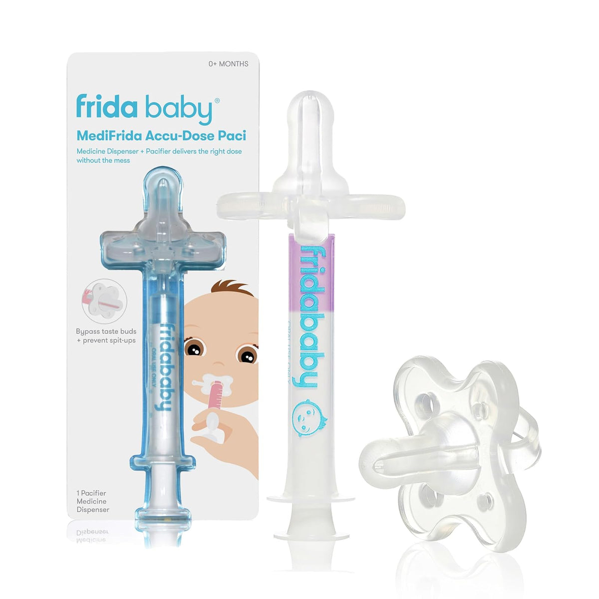 Medi Frida the Accu-Dose Dispensador de medicamentos para bebés de FridaBaby, 1 unidad (paquete de 1)