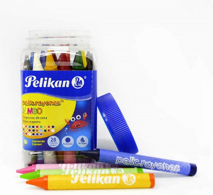 Pelikan Crayones Jumbo Triangulares 28 Piezas