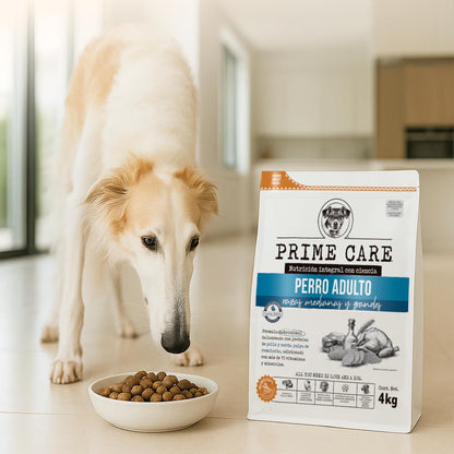 Prime Care Alimento para Perros Adultos Razas Medianas y Grandes 4 kg