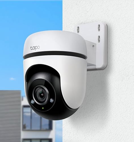 Tapo TP-Link TC40, [Nueva Generación] Cámara de Seguridad Wi-Fi para Exteriores, 1080P con Visión Nocturna, Detección de Movimiento, Funciona con Alexa