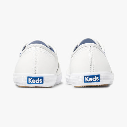 Keds Champion Original Leather Lace-Up, Zapatillas Bajas Mujer