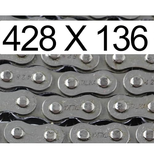 Italika F02030365 Cadena Traccion, 428X136L, Gris
