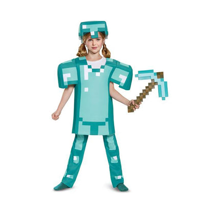 Disguise Minecraft - Pico de Juguete Oficial de Diamante, Accesorio para Disfraz y Juego de Rol, Diseño Clásico de Pixeles, 40 cm de Largo