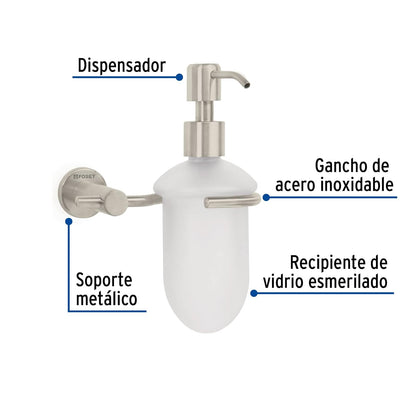 Foset Element ELA-75N, Dispensador de jabón líquido, acabado satín