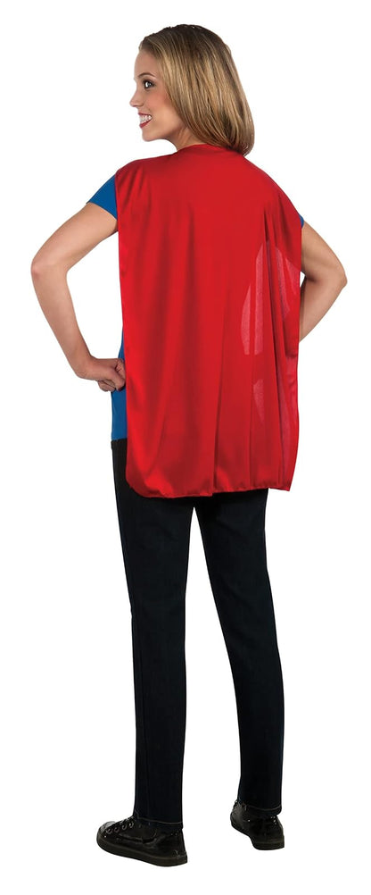 Rubie's Dc Comics Supergirl - playera con capa para mujer Disfraces de tamaño adulto Mujer