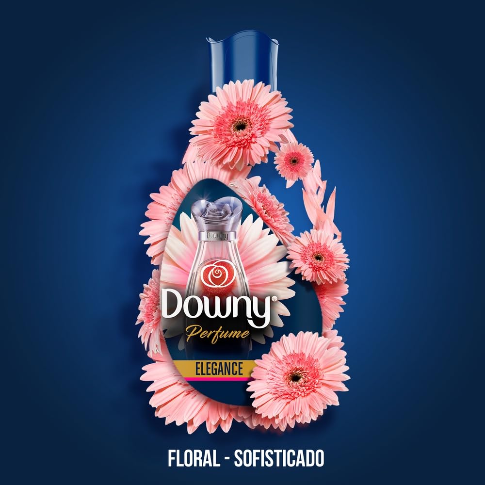 Downy Elegance Suavizante de Ropa, Perfume Sofisticado Notas Florales 4.8L