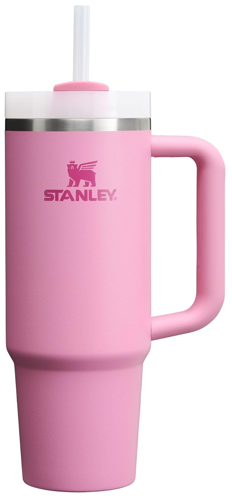 Stanley Quencher H2.0 Vaso Térmico con Popote, Acero Inoxidable, 14 a 64 oz - Peonía - 30 onzas