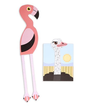 Melissa & Doug Safari Scissor Skills Activity Pad with Child-Safe Scissors – 20 Pages