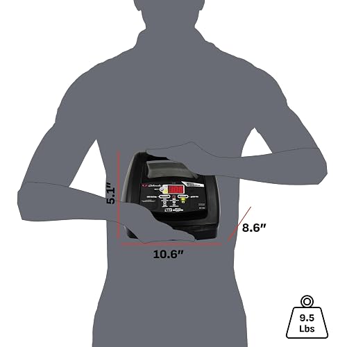 Schumacher Electric Cargador de Batería Automático con Arranque de Motor 85 A/30 A, 6 V/12 V, Negro, SC1307