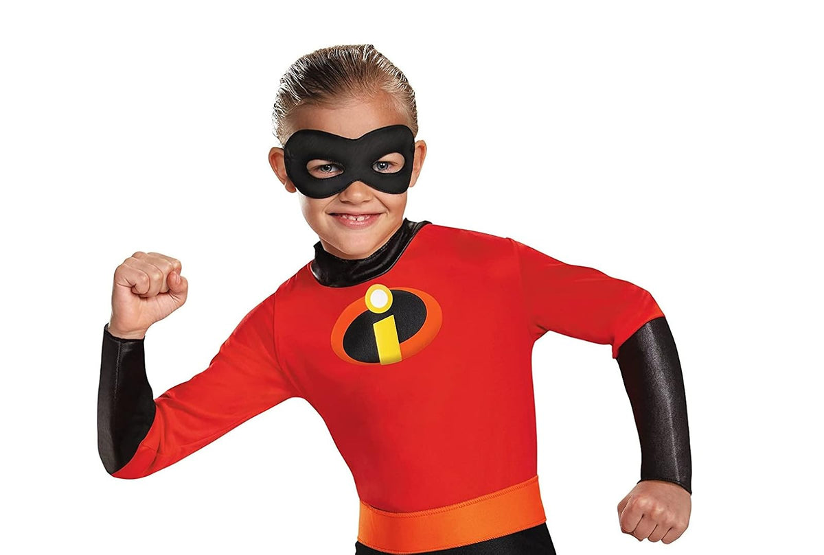 Disguise Dash Incredibles Child Costume with Metallic Logo and Detachable Belt