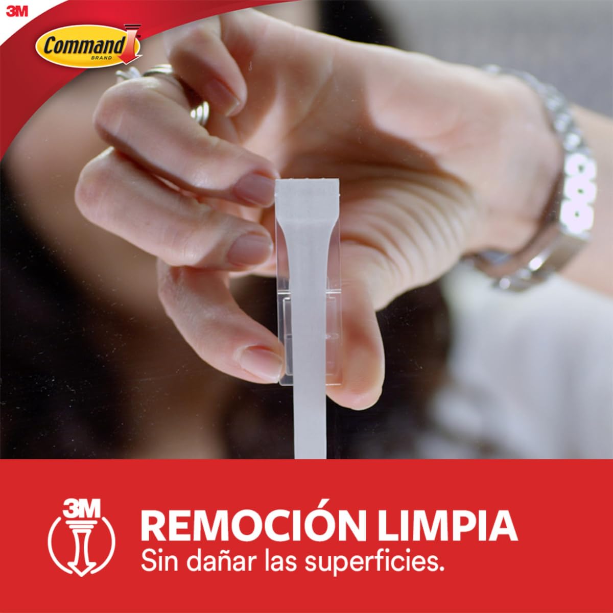COMMAND 3M Gancho Adhesivo Removible de Metal Chico Color Blanco 12 piezas | Soporta hasta 225 gr, Organiza interiores sin dañar superficies, No requiere herramientas, Fácil de instalar, Fijación segura