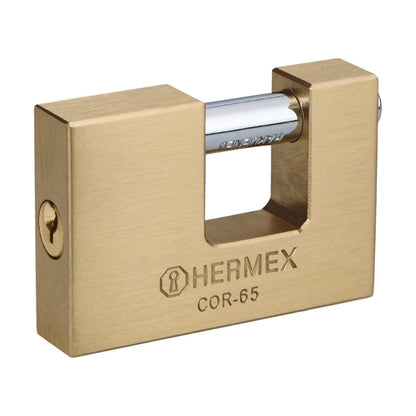 Hermex Candado Antipalanca Cuerpo de Latón 50 mm - 65 mm