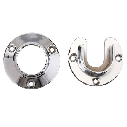 Knape & Vogt John Sterling Heavy Duty clóset Pole sockets, Cromado, 1, 1 - Cromado