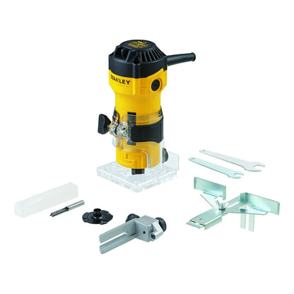 STANLEY Fresadora Eléctrica Base Fija 1/4" (6mm), Rebajadora y Rebordeadora, Metal y Plástico, 550W, ST55