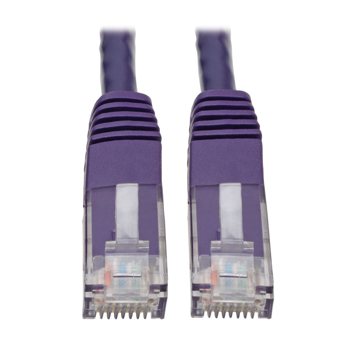 Tripp-Lite Cat6 N200-010-PU - Cable Conexión de Red Ethernet Moldeado, Púrpura, 3.05 m/10 ft