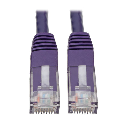 Tripp-Lite Cat6 N200-010-PU - Cable Conexión de Red Ethernet Moldeado, Púrpura, 3.05 m/10 ft