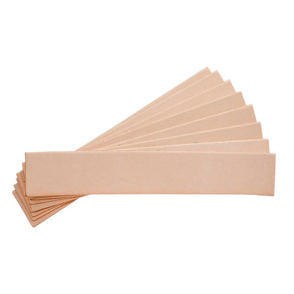Realeather C0138-08 - Marcadores para artesanía en Piel, 7 x 1.25 Pulgadas, Color Natural, Paquete de 8