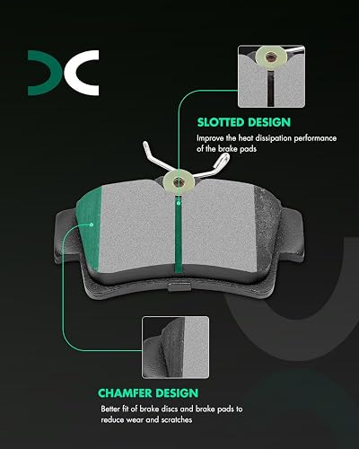 SCITOO ATD627C Pastillas de Freno Traseras para Ford Mustang 1994-2004 | Para Ford For Mustang 1994-2004
