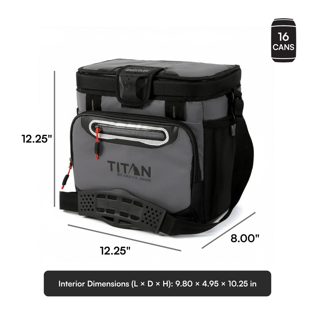 Arctic Zone Titan Deep Freeze Cooler - Zipperless Hardbody Cooler - Small & Large Capacity- Beach & Camping Cooler - Deep Freeze Insulation, HardBody Liner, and SmartShelf