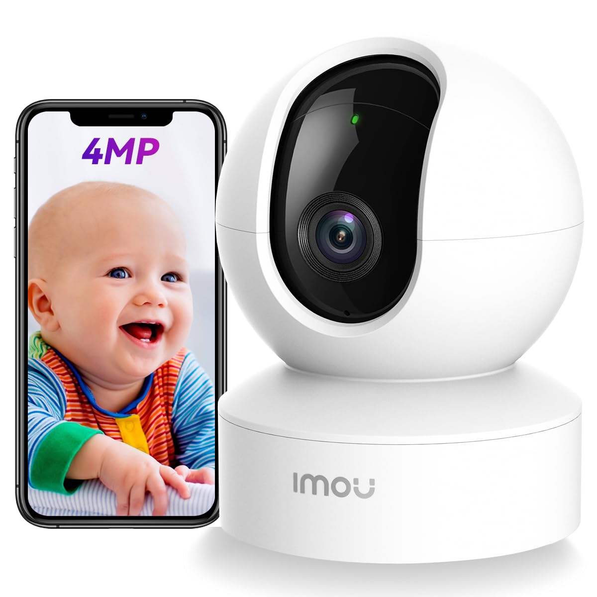 Imou IPC-DK2N Cámara WiFi Interior 4MP con Detección de Personas, Seguimiento Inteligente, Audio Bidireccional y Visión Nocturna