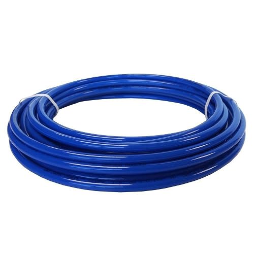 John Guest - Tubo LLDPE de 3/8 pulgadas x 25 pies, tubo de agua flexible para fontanería, azul, PE-12-EI-025F-B