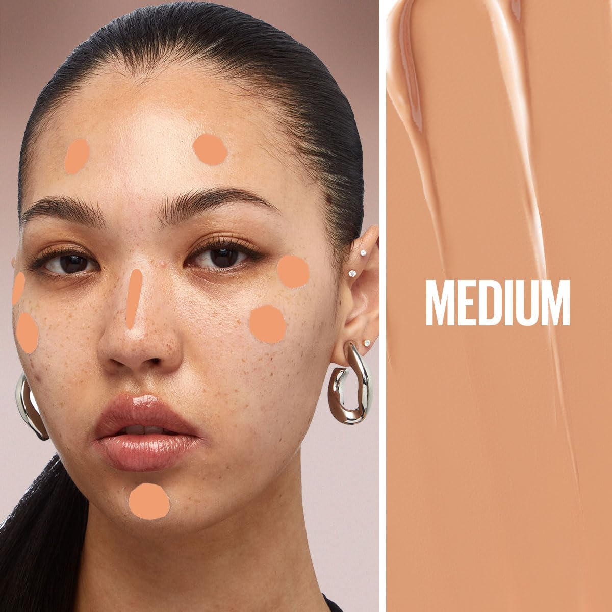 Maybelline Instant Age Rewind Corrector Facial 3 en 1, Borra Ojeras y Líneas Finas, Cubre Imperfecciones, Corrige, Contornea e Ilumina, Cobertura Media Hasta 12H Tono 130 Medium, 6 ml