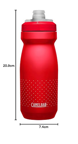 CamelBak Podium Botella de agua para ciclismo, rojo, 621 ml
