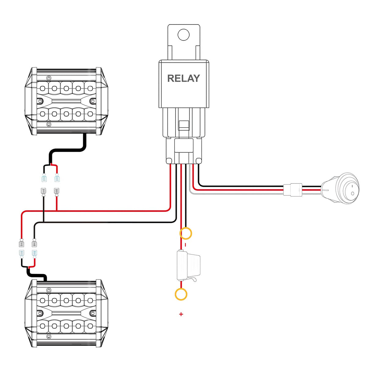 Nilight ZH801 Barra de Luz LED de 4 Pulgadas Triple Hilera 60 W con Kit de Cableado, Antiniebla y Trabajo Todoterreno, para Camión/SUV/ATV/UTV, 2 Años