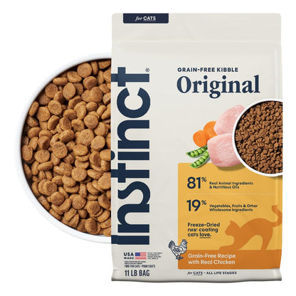Alimento Instinct Original para gato, sin cereales, sabor salmón o pollo - Pollo - 5 KG