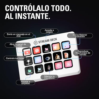 Elgato Stream Deck MK.2 White, controlador de estudio