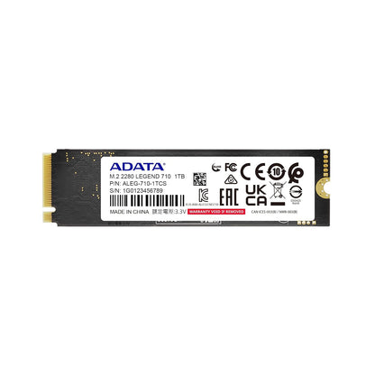 ADATA SSD Legend 710 1TB PCIe Gen3 x4 M.2 NVMe 2100MB/S1.3 2280 ALEG-710-1TCS