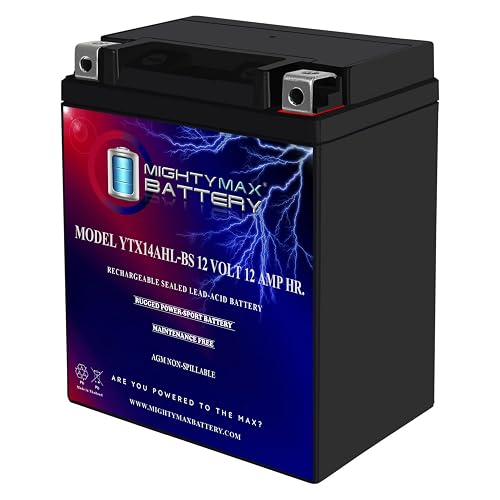 Mighty Max Battery Batería Mighty MAX YTX14AHL de Alto Rendimiento sin Mantenimiento SLA AGM, Producto de Marca