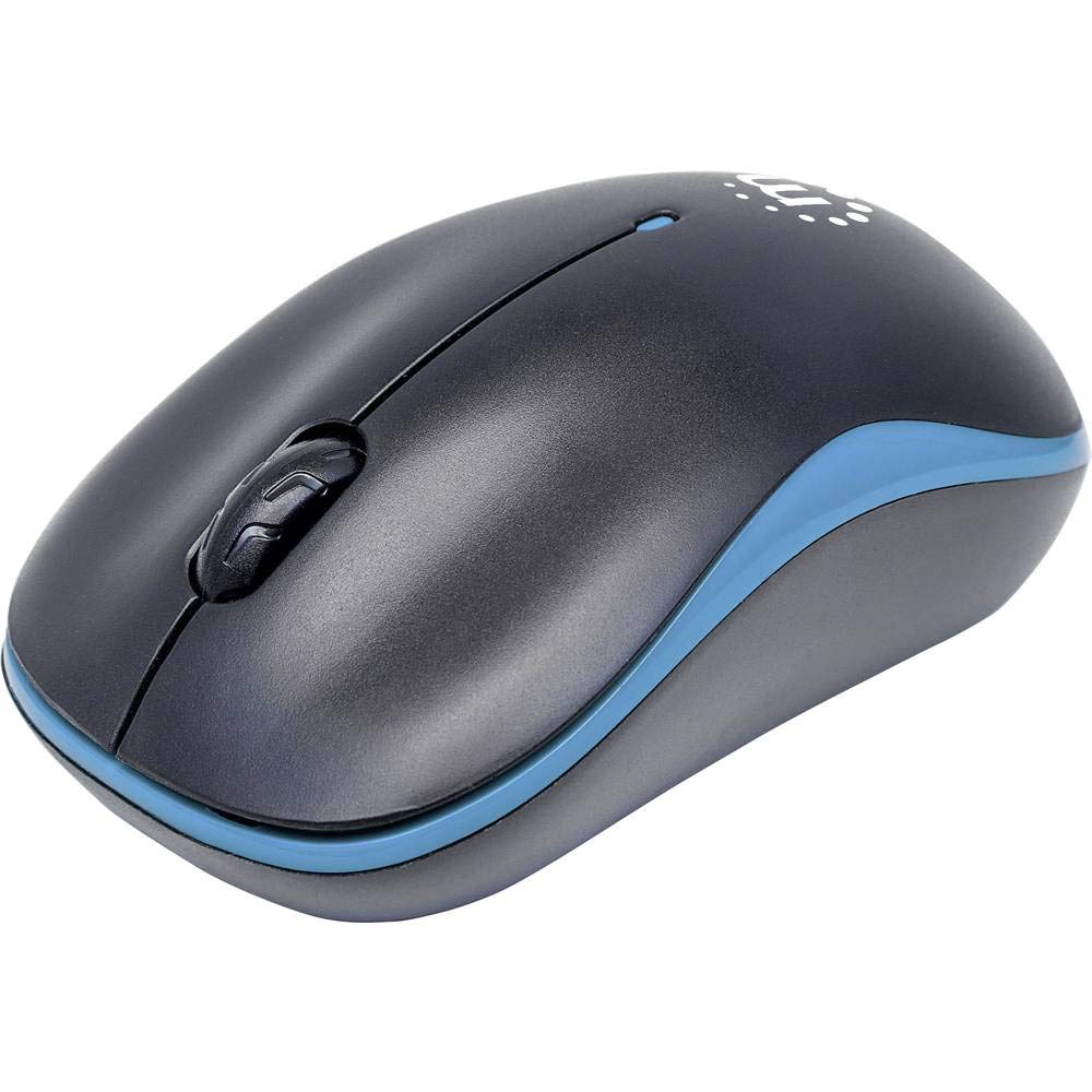 Manhattan MS-1234 Mouse Inal. Optico "Success" Negro/Azul,