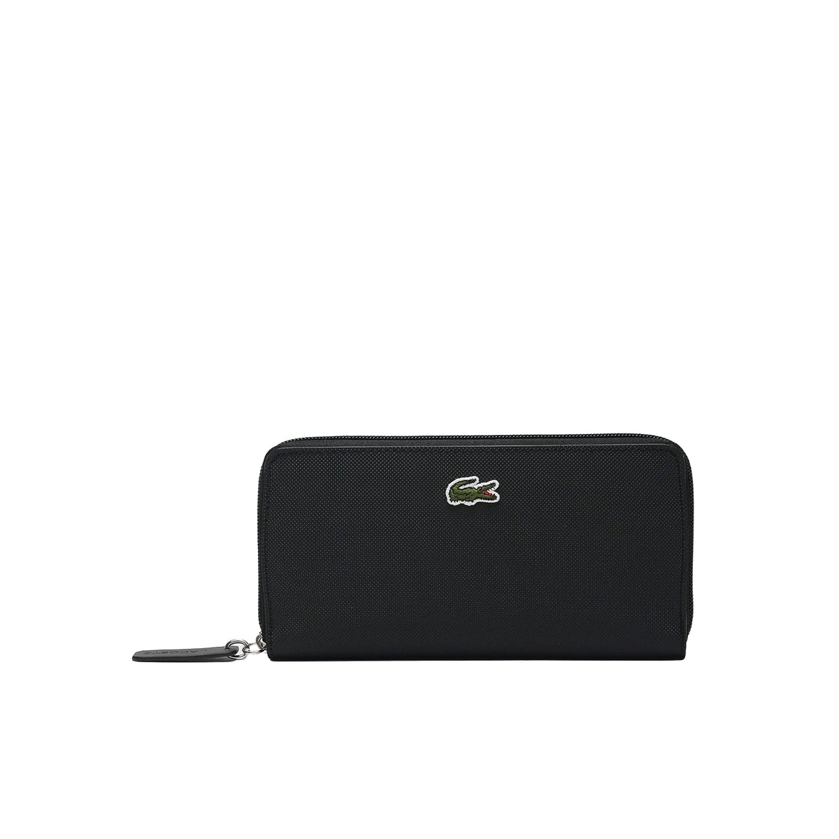 Lacoste Cartera Concept Billetera L1212 | Negro, una talla, cierre, diseño femenino, cocodrilo auténtico - Una talla - Negro