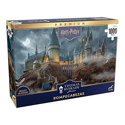 Rompecabezas Premium Harry Potter Hogwarts, Thomas Kinkade, 1000 Piezas,
