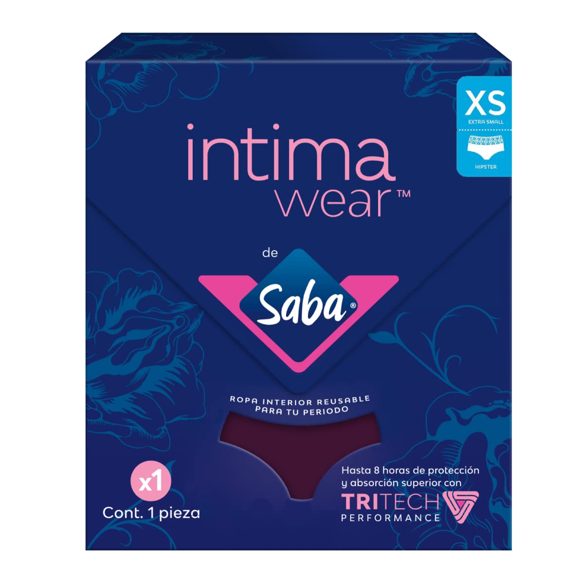 SABA Ropa Interior intimawear para periodo Corte Hipster para Flujo Moderado