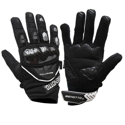 Benotto Guantes Ciclista MS-1156-18 Gel con Protector - Negro - Negro - XL