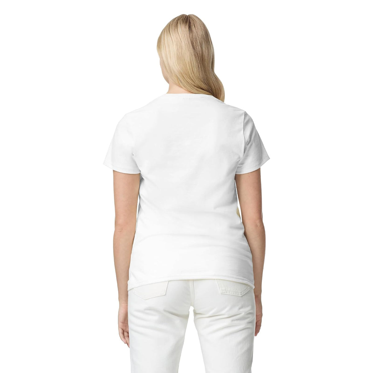 Gildan Playera de algodón Pesado para Adultos, Paquete de 2 Camiseta para Mujer