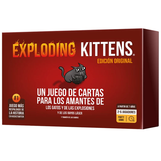 Exploding Kittens Throw Throw Burrito - Juego de Cartas y Dodgeball - Exploding Kittens Español