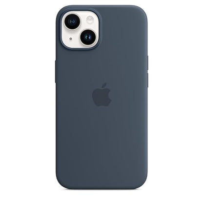 Funda de silicón con MagSafe para el iPhone 14 - Azul tormenta