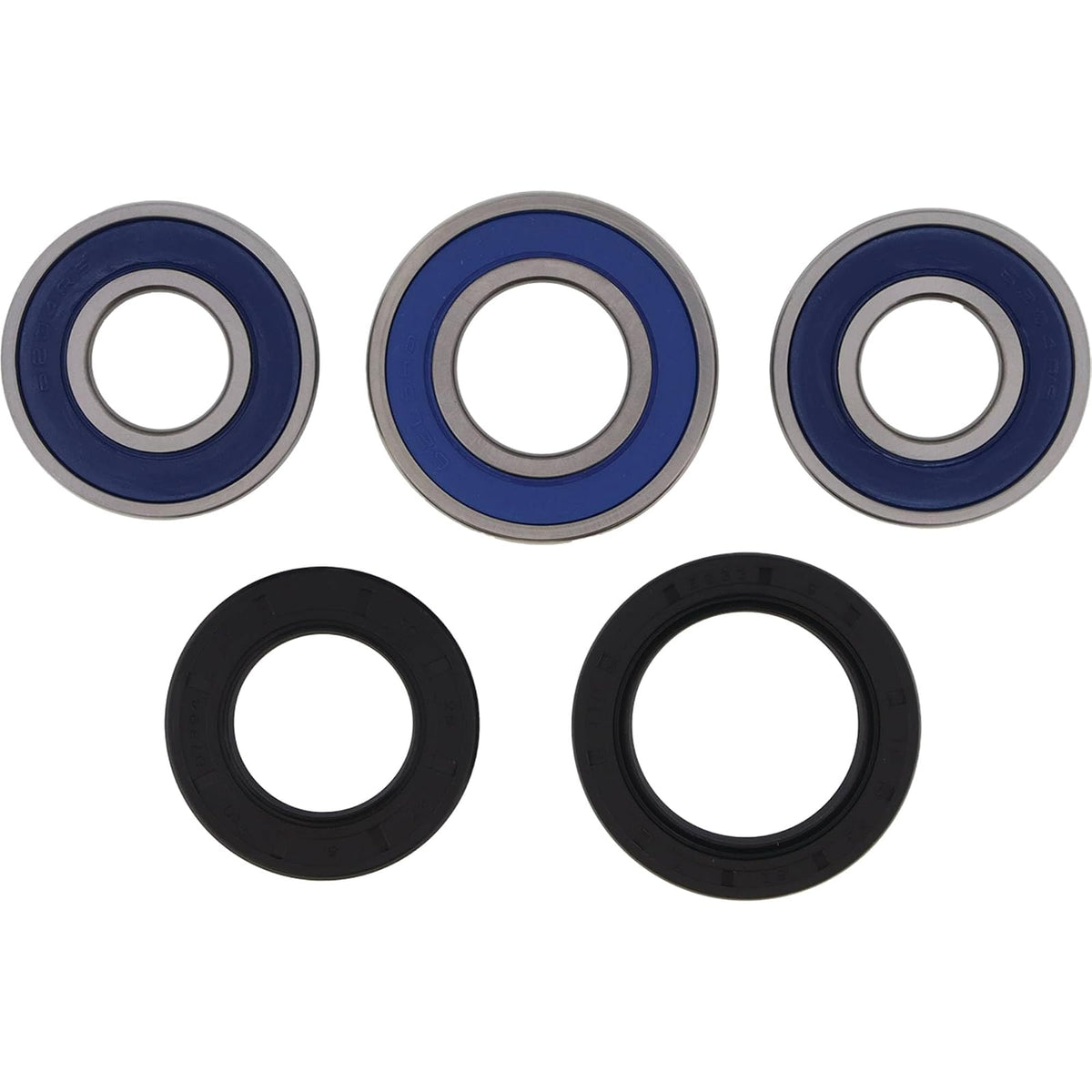 All Balls Racing Kit de Rodamientos de Rueda Compatible con Kawasaki, Rojo, 25-1386