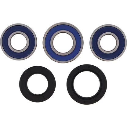 All Balls Racing Kit de Rodamientos de Rueda Compatible con Kawasaki, Rojo, 25-1386