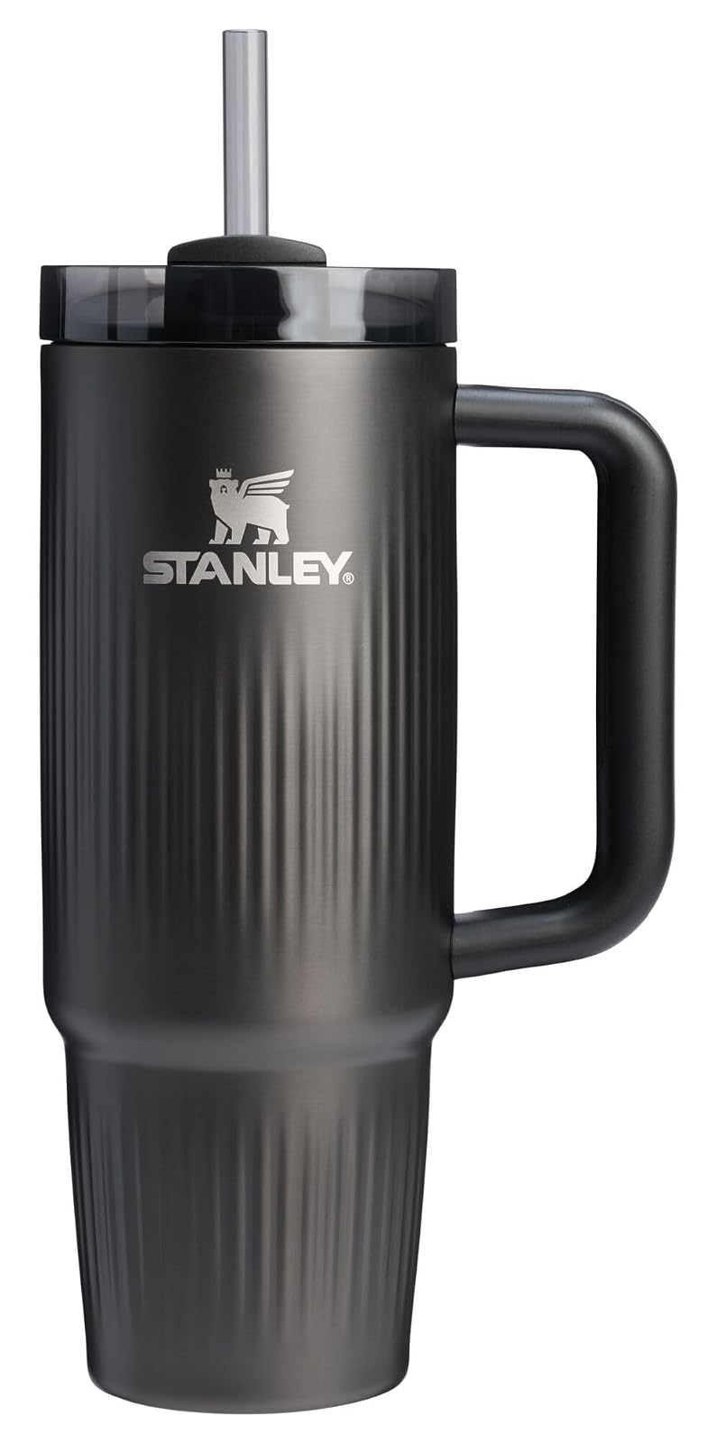 Stanley Quencher H2.0 Vaso con Asa y Popote, 40 oz - Negro -