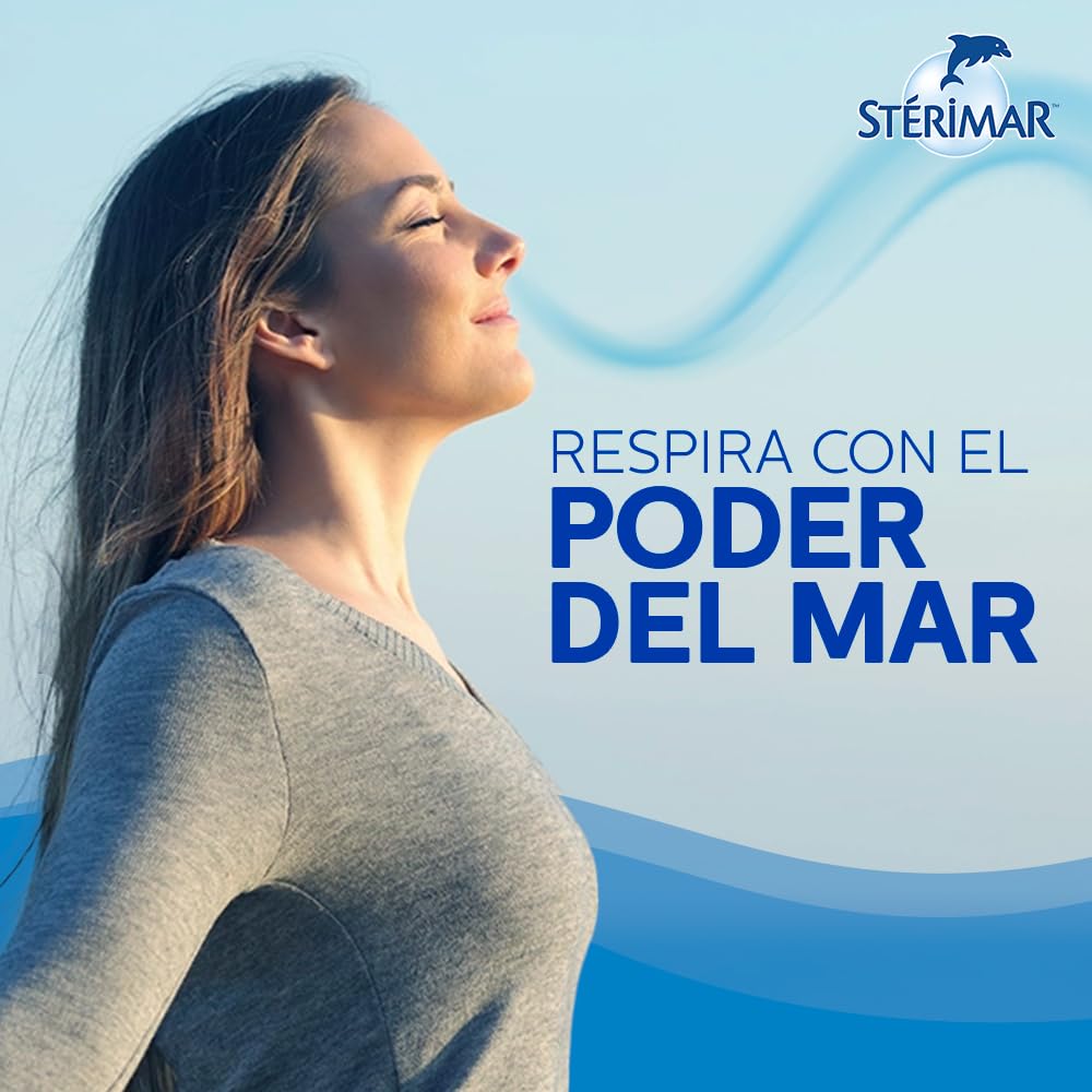 Stérimar Solución Humidificante Nasal Uso Diario 100 ml. | Mejora la Respiración. Higiene Nasal Diaria para Toda la Familia. 100% Natural, Eficacia Clínicamente Comprobada.